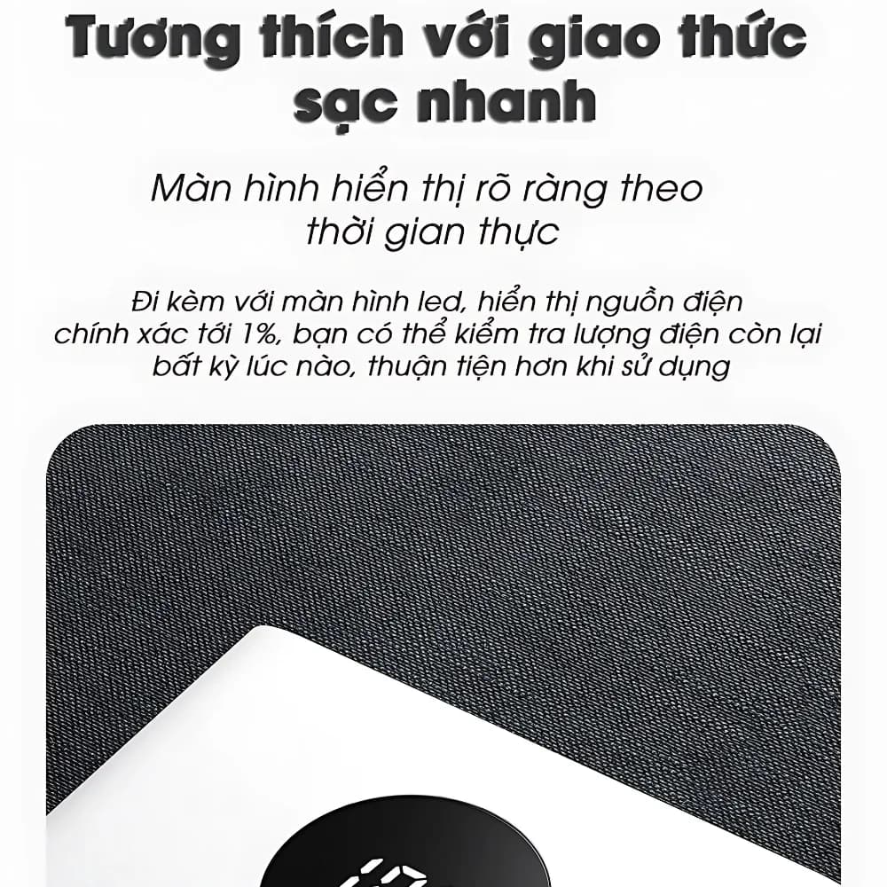 Sạc Dự Phòng Pisen Quick Sạc Nhanh 10W 20W 22.5W 30W Dung Lượng Lớn 10000mAh 10500mAh 20000mAh – ảnh 6
